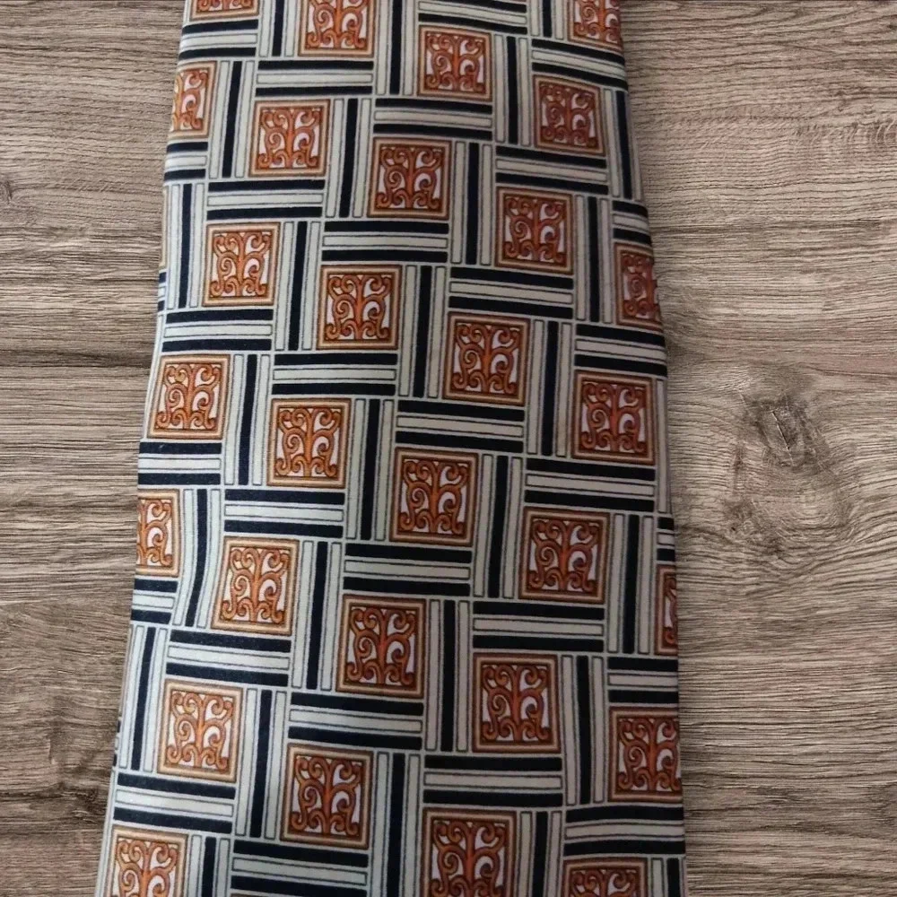 Pronto-uomo & Lanvin set of 2 ties abstract design silk necktie ties